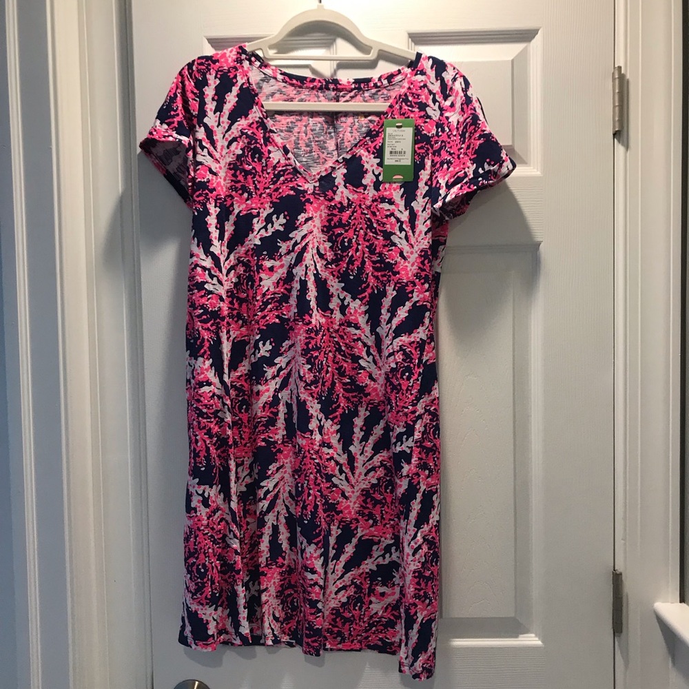 Lilly Pulitzer Dress Women’s Size Small NAUTI Navy Beyond the Sea Pattern